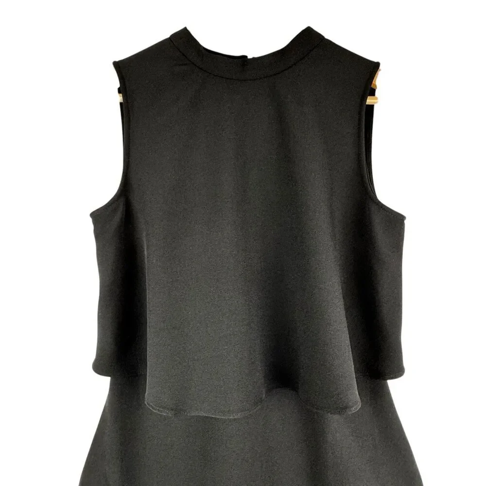 Jones New York‎ Sleeveless Sheath Dress Sz 6 Black Stretch Business Career